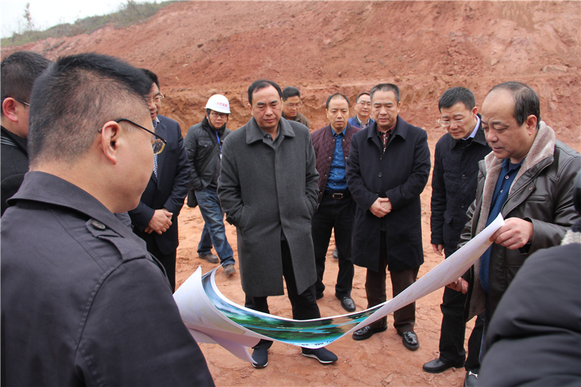市委副書記、市長趙輝視察華強(qiáng)溝水庫工程建設(shè)
