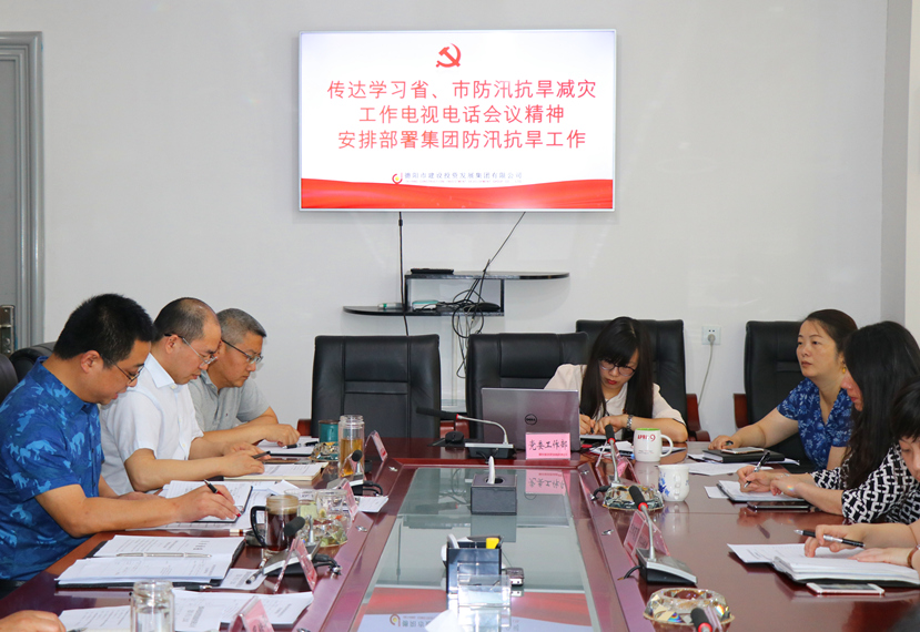 集團公司召開黨委（擴大）會，傳達學習省、市防汛抗旱減災工作電視電話會議精神