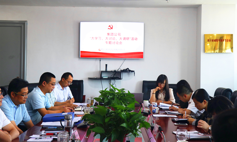 集團(tuán)公司黨委組織召開“大學(xué)習(xí)、大討論、大調(diào)研”專題討論會(huì)
